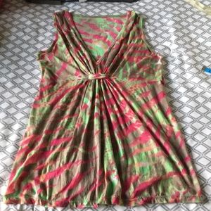 EUC Erge Sleeveless Knotted Bust Top